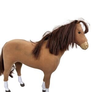American‎ Girl Doll Toy Horse 2018 Chestnut Tan Brown Stained GFK94